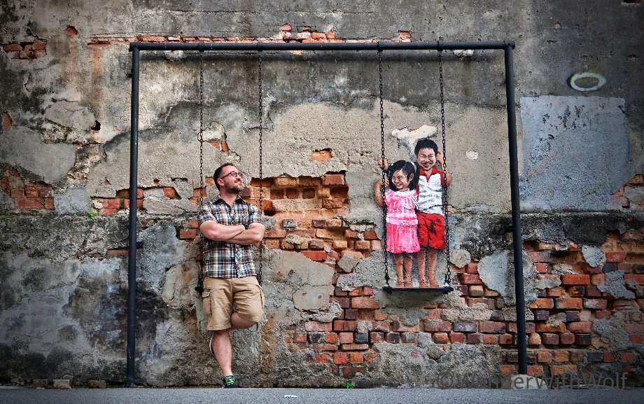 Street Art in George Town, Penang, Malaysia. Foto: wanderwithwolf